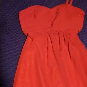 Red cocktail dress